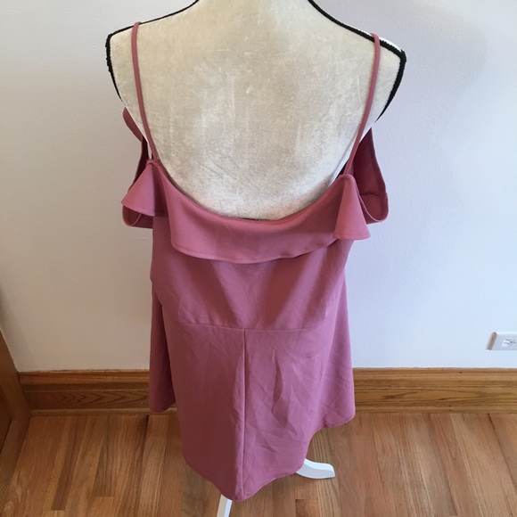 NWT Charlotte Russe+ ruffle pink dress size 2x - Picture 11 of 12